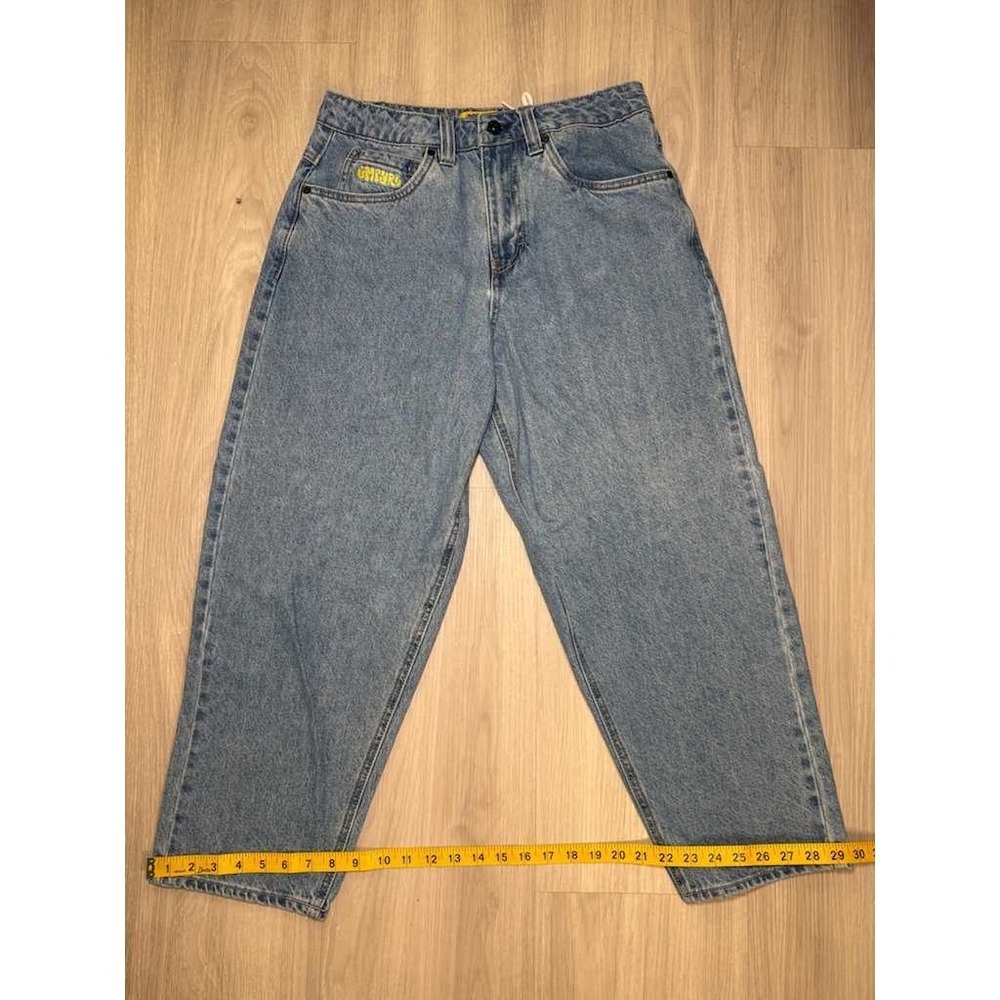 GORYUBI Baggy Jeans Womens 28 Light Wash Y2K Wide Leg Denim Pants - Picture 5 of 16